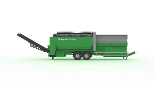 Vaglio per trattamento biologico dei rifiuti - Nemus series - Komptech - mobile / a tamburo / per prodotti sfusi