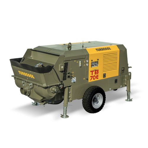 Pompa per calcestruzzo per camion betoniera - TB 70E - TURBOSOL PRODUZIONE SRL - per cantiere / per galleria / elettrica