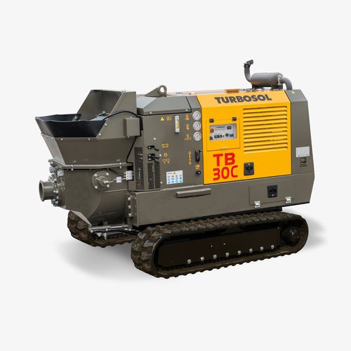 Pompa per calcestruzzo cingolata - TB 30C - TURBOSOL PRODUZIONE SRL - per cantiere / per galleria