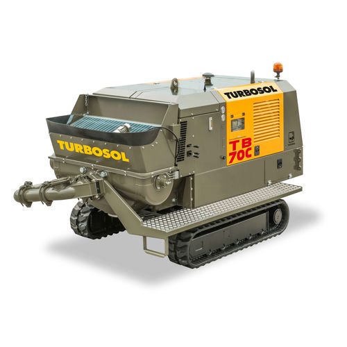 Pompa per calcestruzzo cingolata - TB 70C - TURBOSOL PRODUZIONE SRL - per cantiere / per galleria / diesel