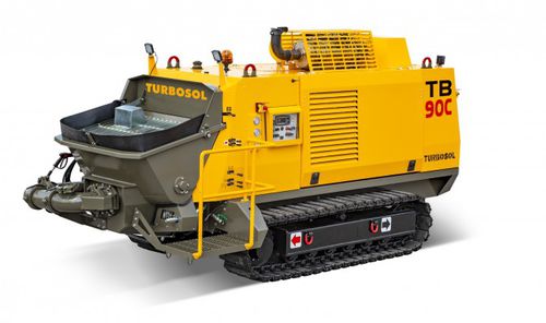 Pompa per calcestruzzo cingolata - TB 90C - TURBOSOL PRODUZIONE SRL - per cantiere / diesel