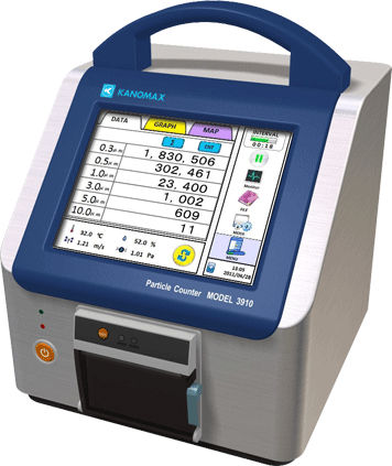 Contatore di particelle aeree - ISO21501-4, ISO 14644, FS 209E, BS 5295, EC GMP | 3910/3905 - Kanomax USA