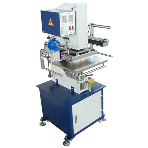 Macchina di stampa a caldo di lamine elettropneumatica -  HS-HP156 - LC Printing Machine Factory Limited - per grandi superfici di impressione / con alimentaziona automatica / per cuoio