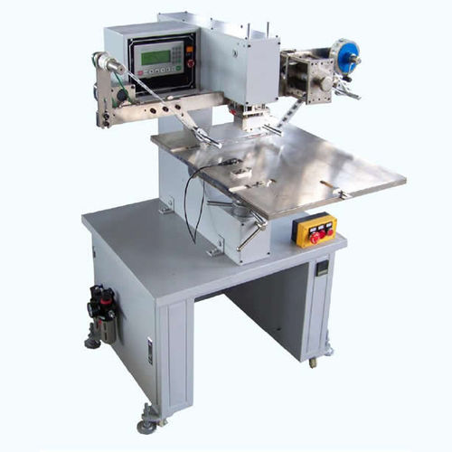 Macchina di stampa a caldo di lamine elettropneumatica - AHH-5050 - LC Printing Machine Factory Limited - per grandi superfici di impressione / con alimentaziona automatica / per cuoio