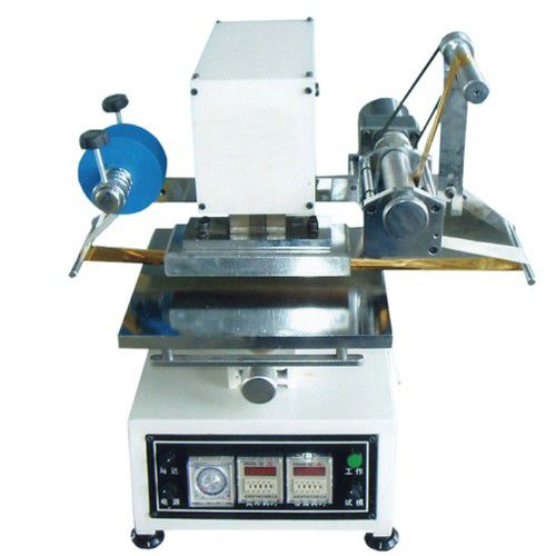 Macchina di stampa a caldo di lamine elettropneumatica - HST-80200 - LC Printing Machine Factory Limited - per grandi superfici di impressione / con alimentaziona automatica / per cuoio