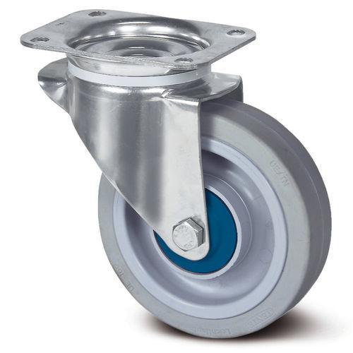 Ruota girevole - Alpha stainless - TENTE ® - con piastra girevole / doppia / antitraccia