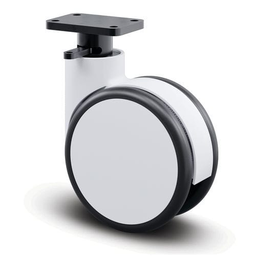 Ruota girevole - Forma - TENTE ® - con piastra girevole / per pulverulenti / in poliammide