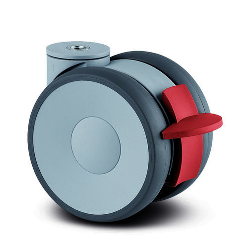 Ruota girevole - 5940UAP100P30-10 LH RAL9002 - TENTE ® - con piastra girevole / in poliammide / in poliuretano