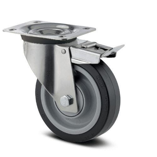 Ruota girevole - 8670UEX200P63 - TENTE ® - con piastra girevole / doppia / in poliammide