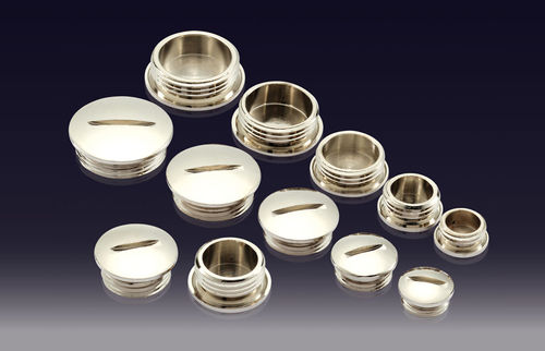 Tappo rotondo - MSP-M series - BOXCO Inc. - filettato / in ottone nichelato / di protezione