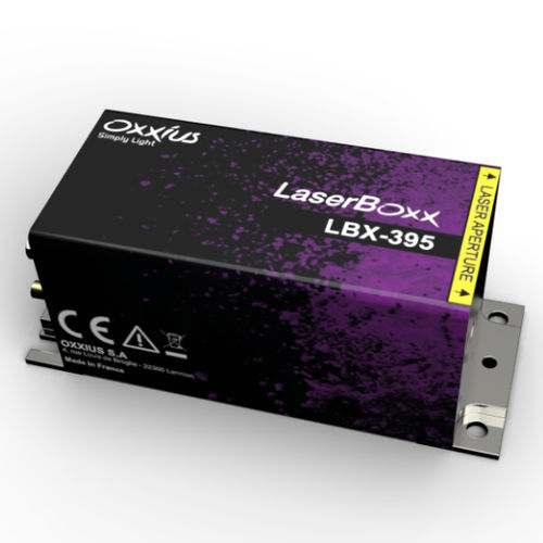 Diodo laser continuo - LBX-395 - Oxxius - pulsato / a stato solido / visibile