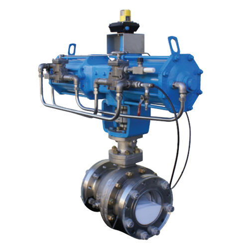 Valvola a sfera - PDS series - Pentair Valves & Controls - per prodotti chimici / con flangia / con perno