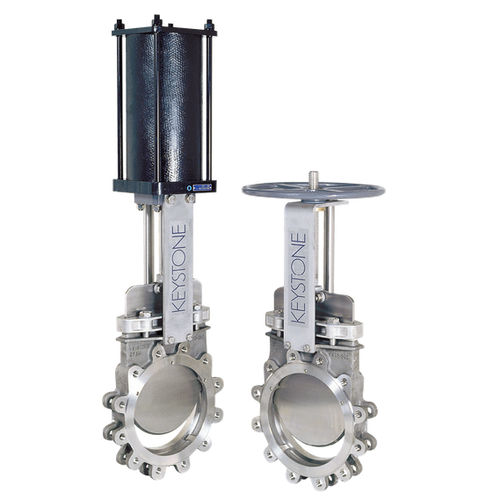 Valvola a ghigliottina - 952 - Pentair Valves & Controls - con volante / a comando pneumatico / per fango