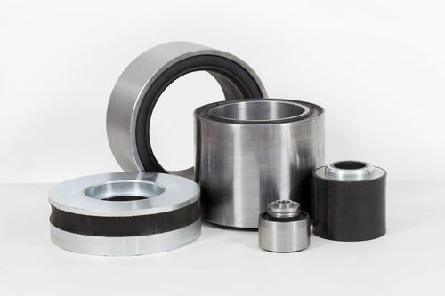 Supporto antivibrazione arrotondato - Flexibil SRL rubber-metal solutions - in gomma / in metallo