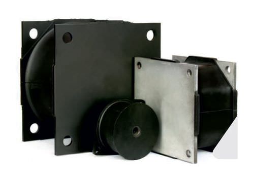 Supporto antivibrazione quadrato - FLX01 series - Flexibil SRL rubber-metal solutions - in elastomero / per macchina pesante