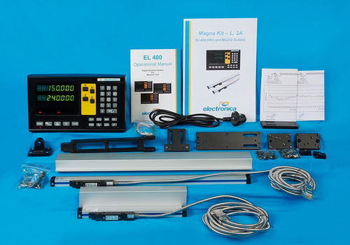Kit di misurazione per tornio - EL400 - MG232 - Electronica Mechatronic Systems (I) Pvt Ltd - con monitor digitale