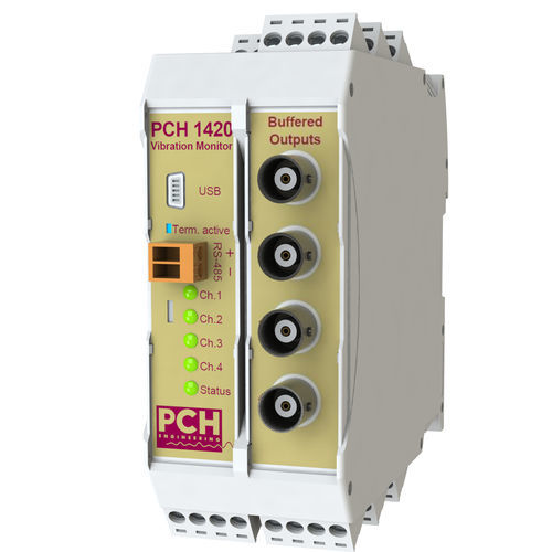 Trasmettitore di vibrazioni per monitoraggio continuo - PCH 1420 - PCH Engineering A/S - con condizionatore / per applicazioni IIoT