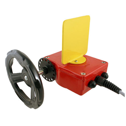 Attuatore per valvola con contatto di fine corsa integrato - GBFC - SAF S.R.L. - manuale / 90° / a vite senza fine