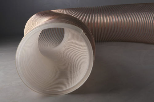 Tubo flessibile per prodotti chimici - ø 102 - 254 mm, 3.2 - 4.8 mm | UAS MODERATO TRANSFLEX - UNVEREN Co.Inc. - di trasporto / resistente all'abrasione / rivestito con vernice poliuretanica