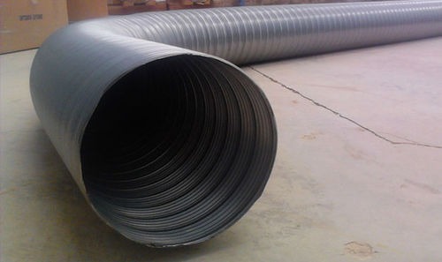 Condotto d'aerazione flessibile - UAS FUGA SPIROFLEX - UNVEREN Co.Inc. - rotondo / in acciaio galvanizzato / per trasporto pneumatico