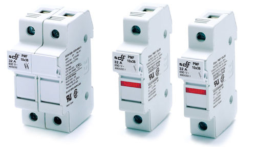 Porta fusibile cilindrico - PMF series - DF ELECTRIC - su guida DIN / IEC / modulare