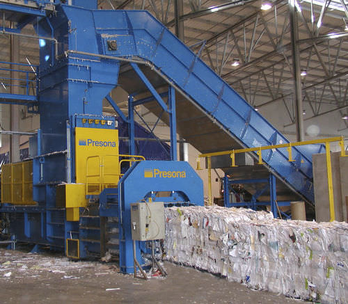 Pressa imballatrice per cartone - DH, XH - Presona - orizzontale / a carico dall'alto / a canale