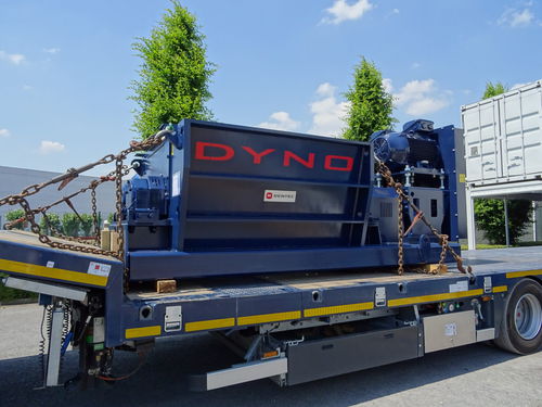 Pre-frantumatore per prodotti alimentari - Dyno 5  - Rentec - per rifiuti organici / a rotore / orizzontale