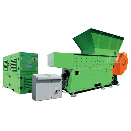 Pre-frantumatore per materie plastiche - PMG 1200 - Guidetti Recycling Systems - per metalli / per cavo / per rifiuti misti