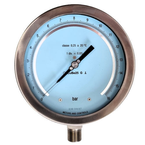 Manometro con quadrante - OM - C - GIUSSANI SRL - filettato / in acciaio inossidabile / a tubo Bourdon