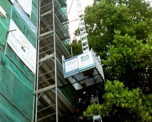 Montacarichi a cremagliera - 500 Z DUO - GEDA GmbH - per prodotti edili / a colonna