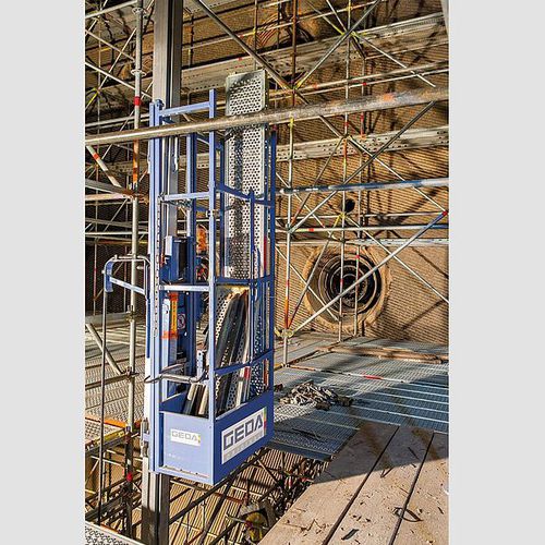 Montacarichi a cremagliera 300 Z Boiler Hoist GEDA GmbH per prodotti edili / a colonna