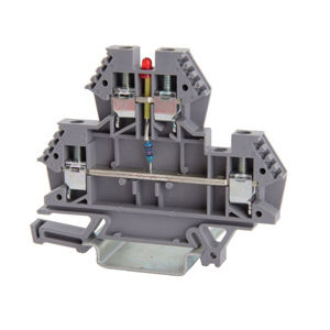 Morsetto componibile su guida DIN - 43548 - Morsettitalia - con connessione a vite / passante / con LED