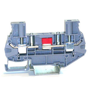Morsetto componibile su guida DIN - 43TS600 - Morsettitalia - con connessione a vite / per test e sconnessione / grigio