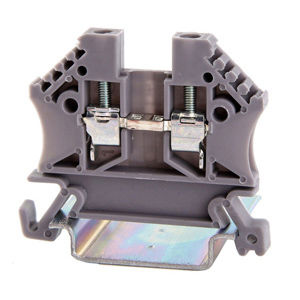 Morsetto componibile su guida DIN - 43408 series - Morsettitalia - con connessione a vite / grigio / passante
