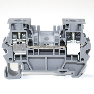 Morsetto componibile su guida DIN - 5376100 series - Morsettitalia - con connessione a vite / passante / grigio