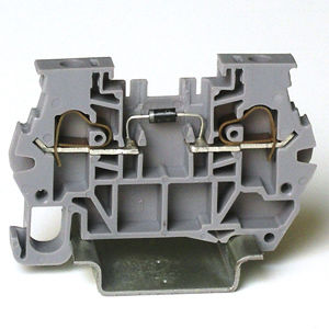 Morsetto componibile su guida DIN - 5272101  - Morsettitalia - a molla / passante / a diodo
