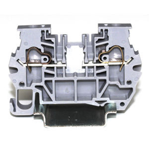 Morsetto componibile su guida DIN - 5272103 - Morsettitalia - con connessione a vite / passante / grigio