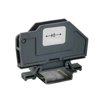 Morsetto componibile su guida DIN - 43470-H - Morsettitalia - con connessione a vite / in materia plastica / a diodo