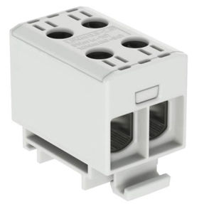 Morsetto componibile per binario elettrificato - 607050 series - Morsettitalia - con connessione a vite / passante / grigio