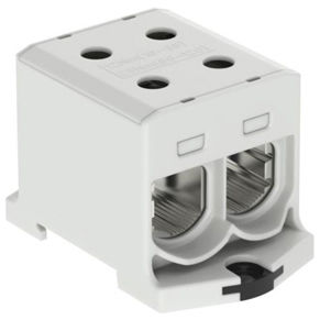 Morsetto componibile su guida DIN - 607150 series - Morsettitalia - con connessione a vite / passante / grigio