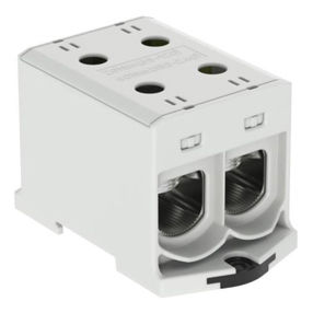 Morsetto componibile su guida DIN - 607240 series  - Morsettitalia - con connessione a vite / passante / grigio