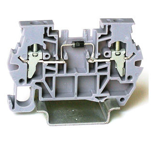 Morsetto componibile su guida DIN - 5374102 - Morsettitalia - con connessione a vite / passante / a diodo