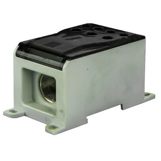 Morsetto componibile su guida DIN - 608240C - Morsettitalia - con connessione a vite / grigio / multilivello