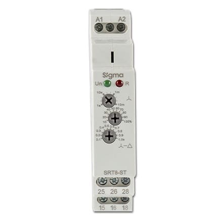 Relè temporizzatore con attrazione ritardata - SIGMA ELEKTRIK - per montaggio su guida DIN / di motore