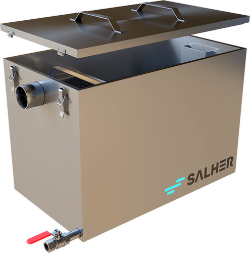 Separatore di acque reflue - CG-MAN series - Salher - gravimetrico / per trattamento di acque reflue / umido