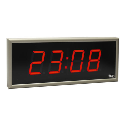 Orologio da parete - NDC 100/4 R L20 12DC LAN - ELEN, s.r.o. - LED / digitale / per rete
