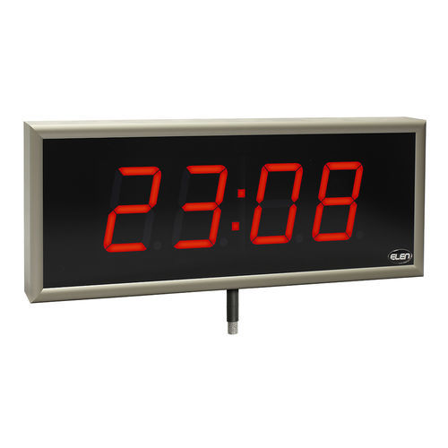 Orologio da parete - NDC 100/4 THS R L20 PoE LAN - ELEN, s.r.o. - LED / termometro / igrometro