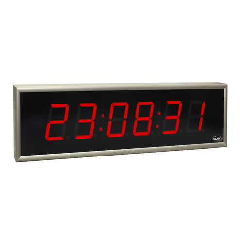 Orologio da parete - NDC 100/6 R L20 12DC USB - ELEN, s.r.o. - LED / digitale / a 6 cifre