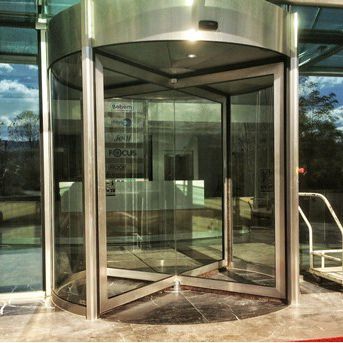 Porta automatica - ED150 - FAAC SpA - girevole / per interno / per ospedali