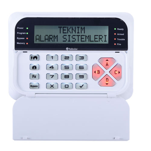 Tastiera numerica 4 tasti - TSK-5710  - TEKNIM ELEKTRONIK AŞ. - ad incastro / in gomma siliconica / retroilluminata